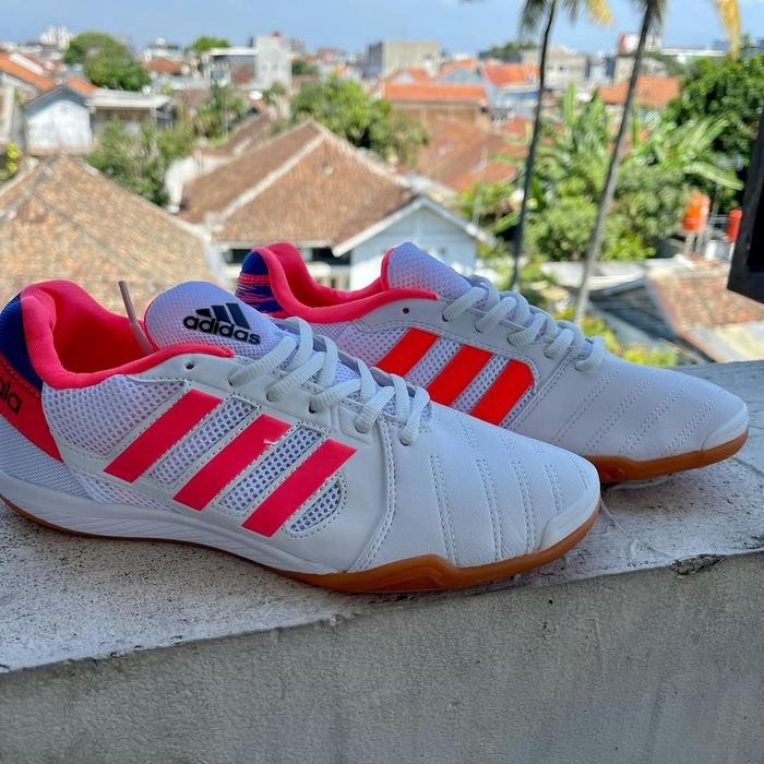 Sepatu Futsal Replika Import Adidas Top Sala White / Peach ( BNIB)
