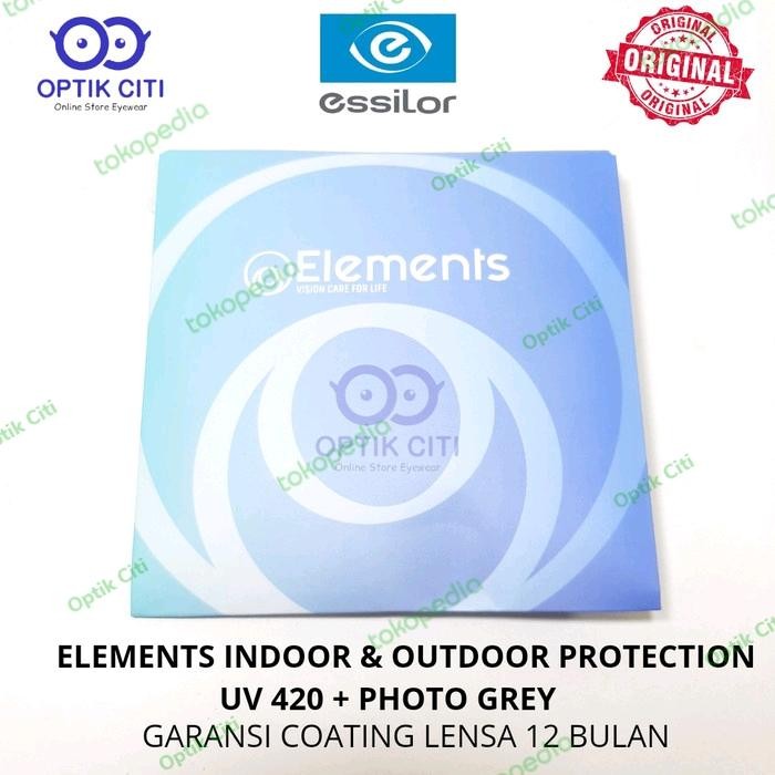 Lensa Kacamata Minus Essilor Elements Photochromic Uv 420 Original