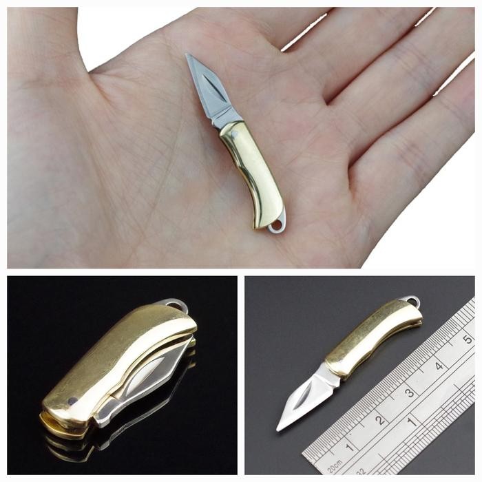 

ID FERVORF PISAU LIPAT MINI CUTTER KECIL GANTUNGAN KUNCI STAINLESS STEEL