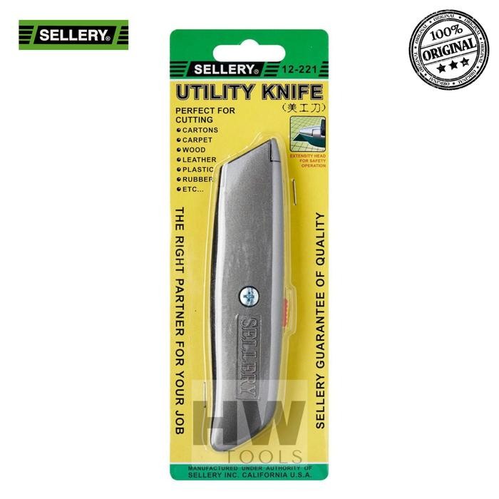 

ID UTILITY KNIFE PISAU CUTTER AKRILIK HEAVY DUTY ACRILIC 12-221 SELLERY