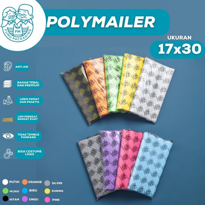 

ID FUMU PLASTIK PACKING POLYMAILER PACKING PACKING ONLINE SHOP 17X30CM WARNA ISI 100PCS TERMURAH