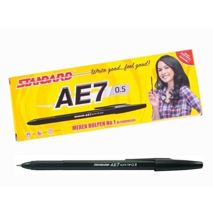 

ID 1 LUSIN PULPEN / PENA STANDARD AE7 BALLPOINT PEN ISI 12 PCS