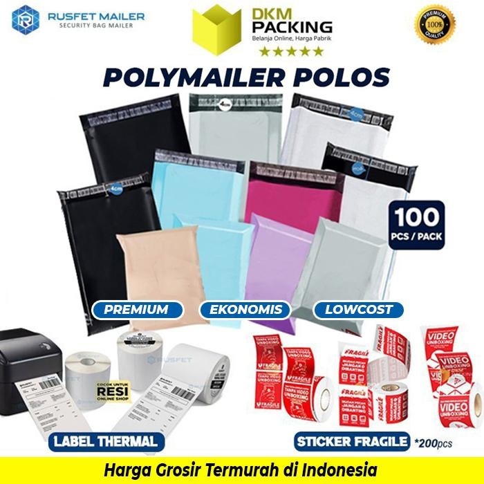 

ID POLYMAILER PACK PUTIH AMPLOP PLASTIK PACKING ONLINE SHOP EKONOMIS