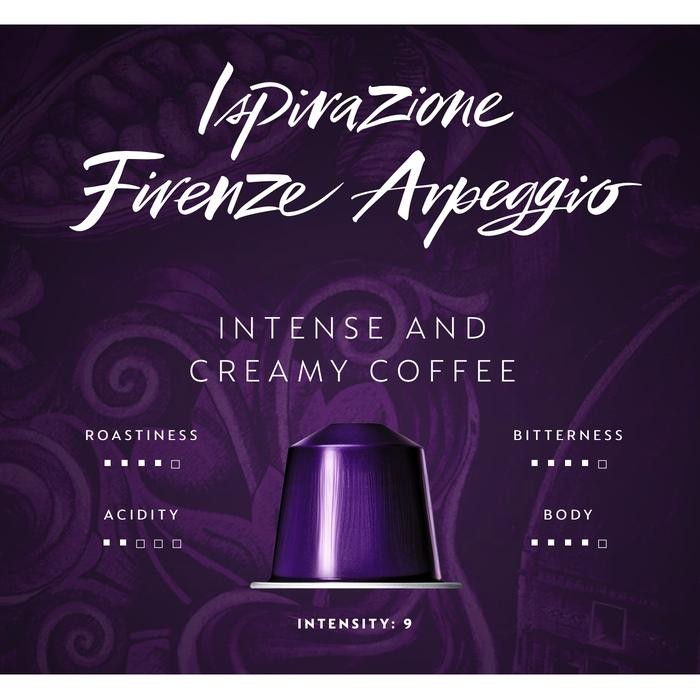 

NESPRESSO FIRENZE ARPEGGIO COFFEE CAPSULE / KAPSUL KOPI - 10 CAPSULES