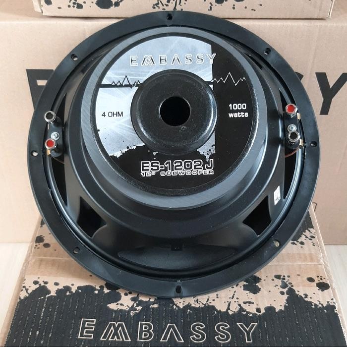 Subwoofer 12 inch EMBASSY ES 1202J Subwoofer EMBASSY 12 inch DOUBLE COIL 1000 Watts