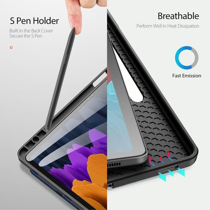 JTTOP" CASE SAMSUNG TAB S7 / S7 PLUS / S7 FE DUX DUCIS DOMO TRIFOLD COVER