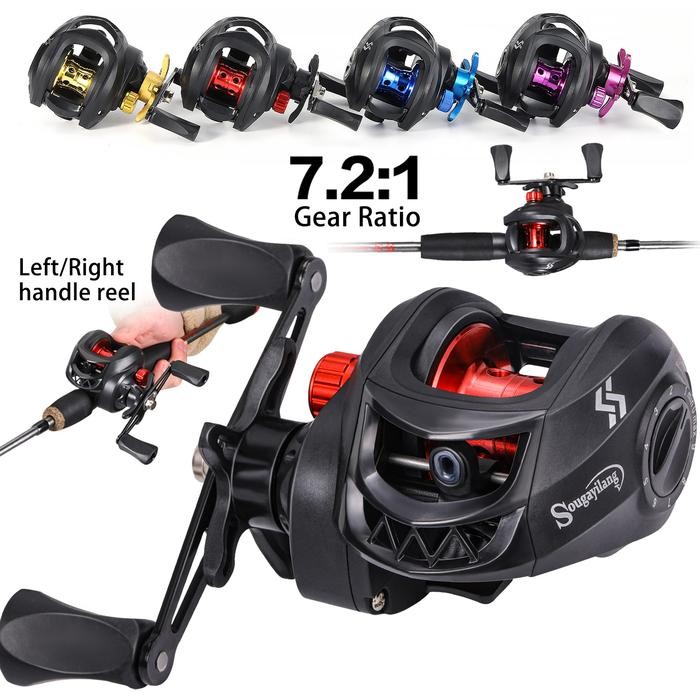 Kastking Berkley - Reel Pancing 7.2:1 Gr Biru Merah Ungu Emas Reel Casting Reel Bc 0-9 Magnetic