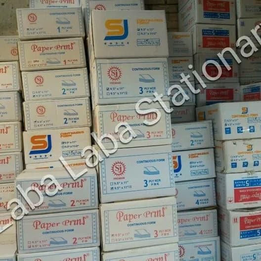 

Continuous Form Paper Print 9.5 X 13 // 9.5 X 13/2 Rangkap 3