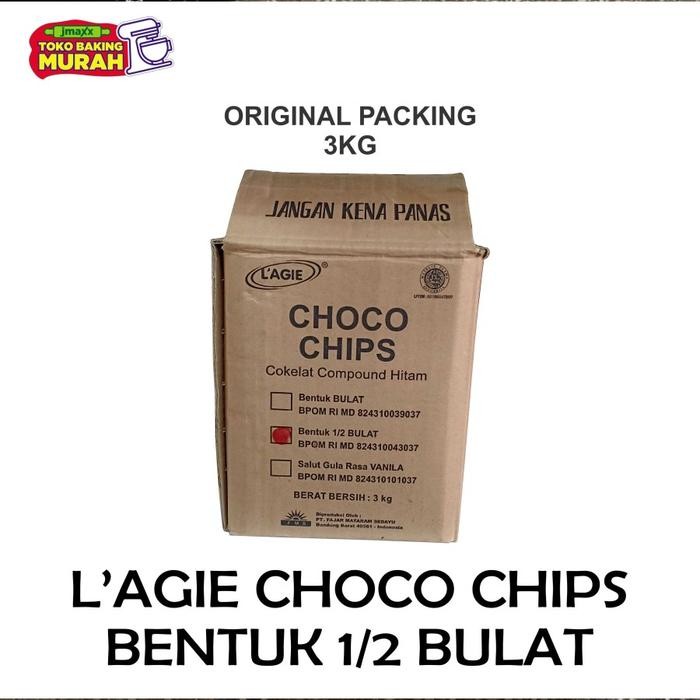 

Neww LAGIE CHOCO CHIP 1/2 BULAT repack 1kg Terlaris