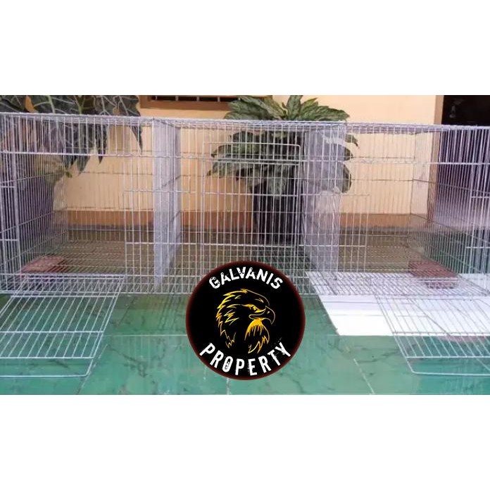 KANDANG GALVANIS/KANDANG AYAM/KANDANG KELINCI 3 HOLE /PINTU / KURUNGAN