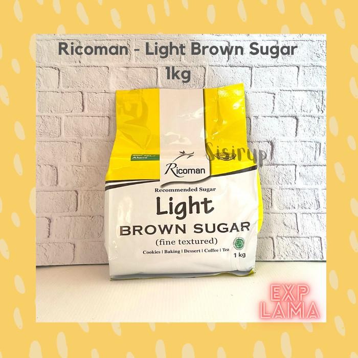 

(Allthebest) Light Brown Sugar Ricoman 1 KG / Light Sugar / Ricoman