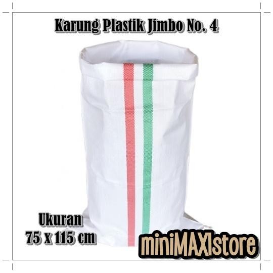

Karung Plastik Packing Putih Tebal Jumbo 100kg Jimbo No 4 75 x 115 cm MINIMAL ORDER 5