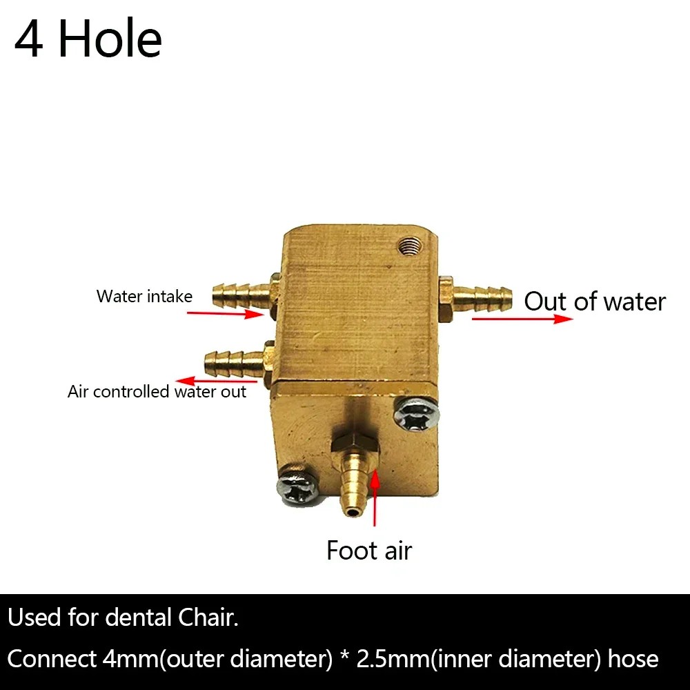 IMPORT DENTAL SQUARE WATER AIR VALVE WATER CONNECTORS FOR DENTAL CHAIR UNIT SPARE PART DENTIST