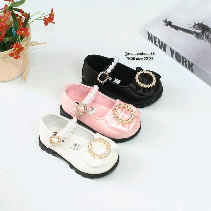 Homyped - Tk06 - [22-25] Sepatu Loafers Anak Variasi Mute Pita / Sepatu Fashion Docmart