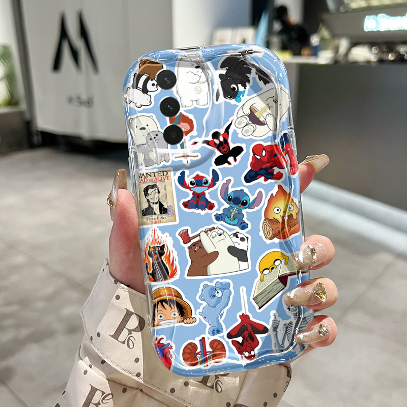 Casing Hp Untuk Samsung Galaxy A26 5G A36 5G A56 5G Case Stiker kartun Kasing Silikon Softcase Bezel