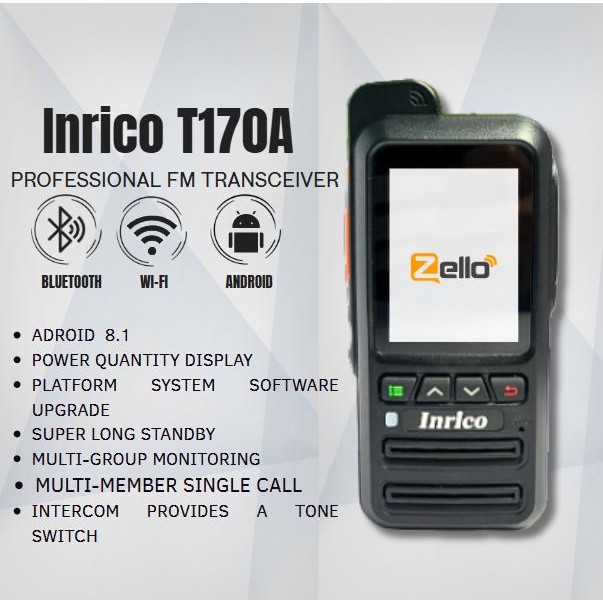 HT Walkie Talkie T170A POC Zello Android