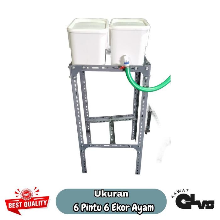 Kandang Ayam Petelur 6 pintu 6 ekor ayam ( full 1 set )