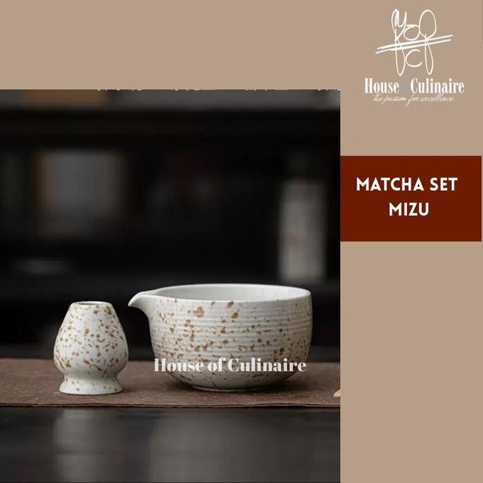 

Matcha Set Mizu Matcha Bowl Matcha Whisk Stand Paket Matcha 2 in 1