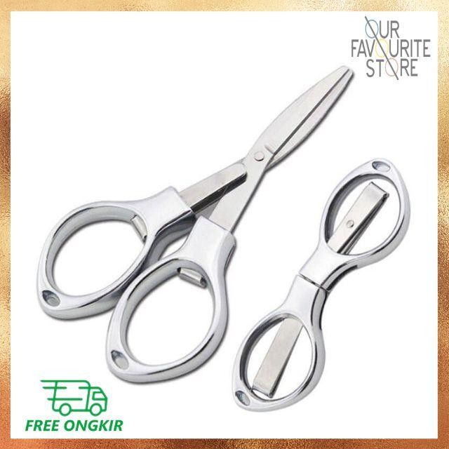 

ID GUNTING LIPAT MINI FOLDABLE SCISSORS STAINLESS STEEL