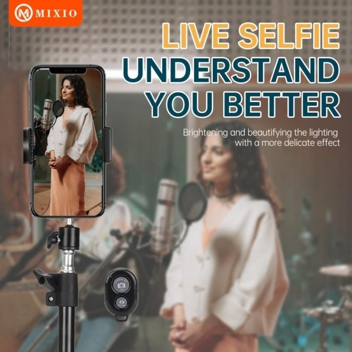 Mixio 3521 Paket Komplit Tripod 2M +Remot Bluetooth +Ball Head+ Bag