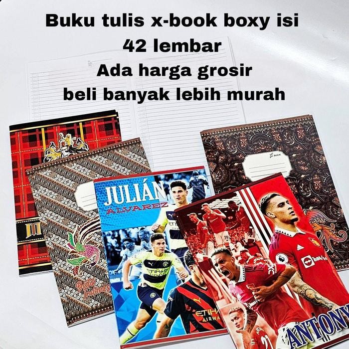 

ID UF BUKU TULIS X-BOOK BOXY/BESAR/PANJANG 42 LEMBAR (10BK)/BUKU CATATAN/BUKU KERTAS PAPER