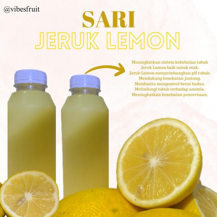 

Baru Healthy Lemon Pure Juice + Healthy Lime / Nipis Pure Juice 500 Ml Terlaris