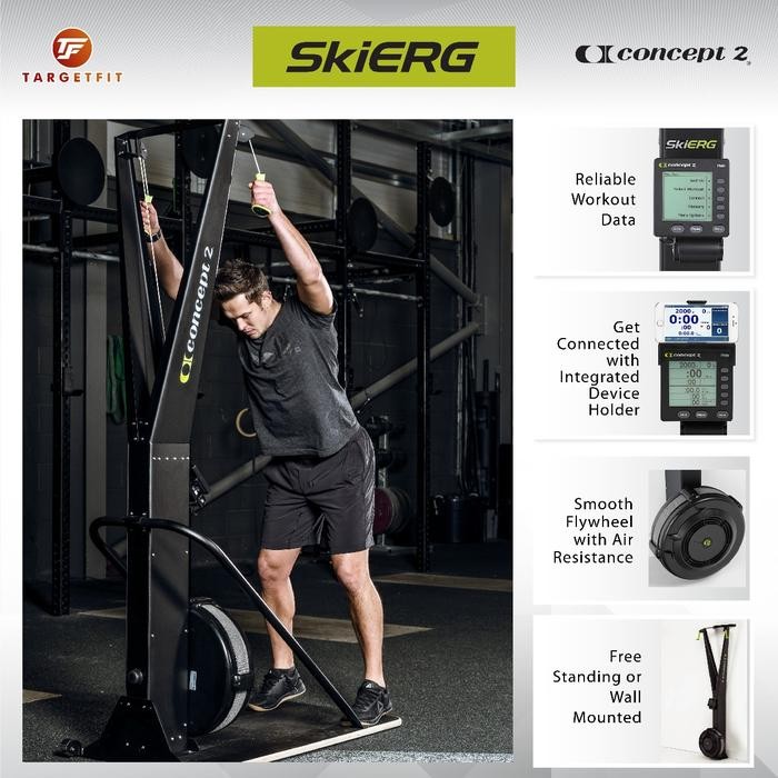 Concept 2 SkiERG Include Floor Stand / Rowing Machine / Air Rower / Air Rowing / Functional Cardio /