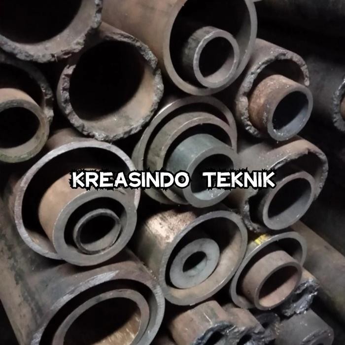 Pipa besi diameter OD 48mm x ID 41mm x panjang 400mm