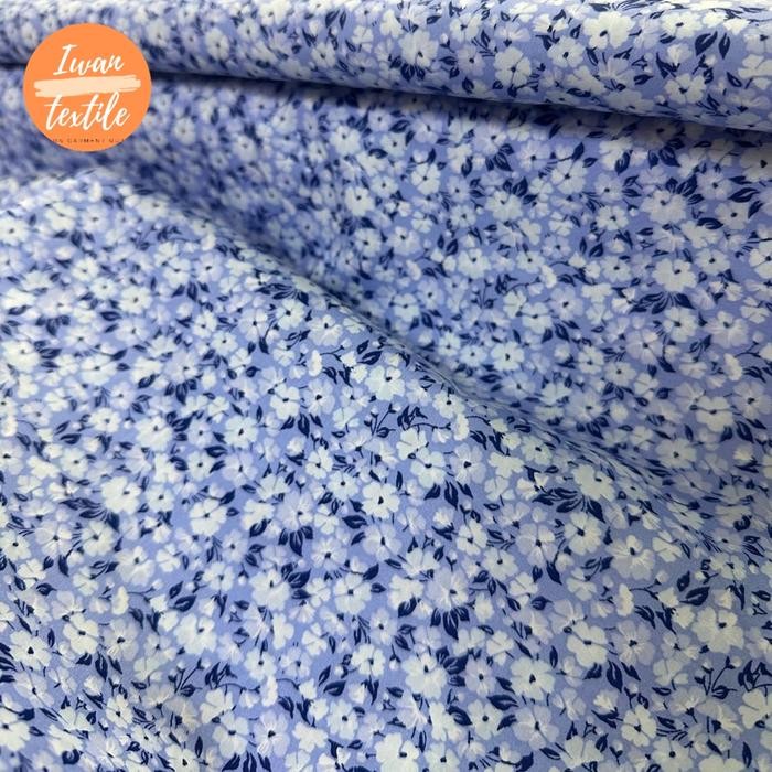 

Kain Katun Motif Bunga Bahan Baju Kemeja Gamis Dres Blous Halus Adem Import Quality