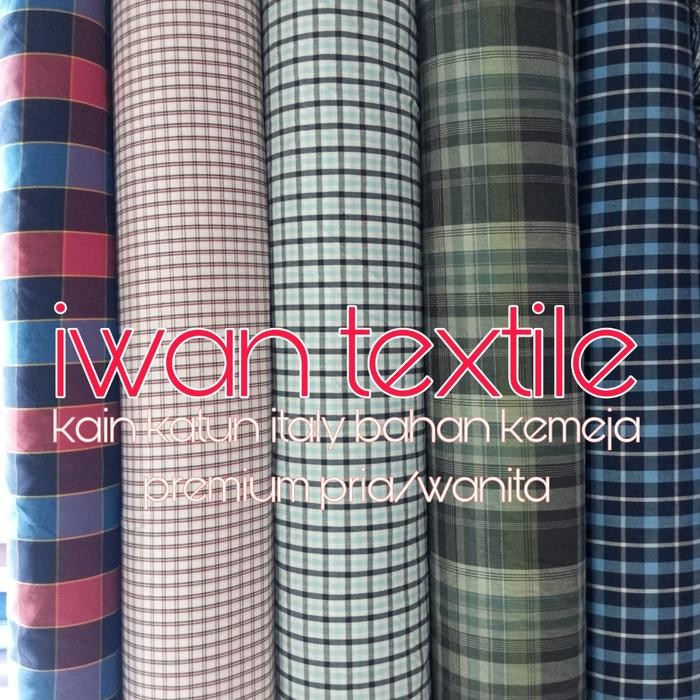 

Kain Katun Kotak Kotak Bahan Baju Kemeja Kantor Yaded Import