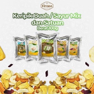 

KiranaSnackGrosir - Keripik Buah/Keripik Sayur 100gr / 80gr Keripik Mix Buah Mix Sayur
