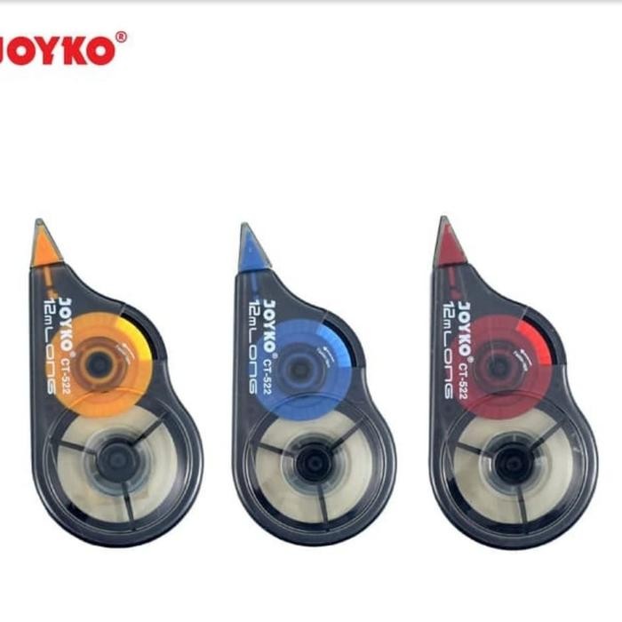 

New Correction Tape Joyko Ct-522 12 METER (1DUS/12PCS) Stationery