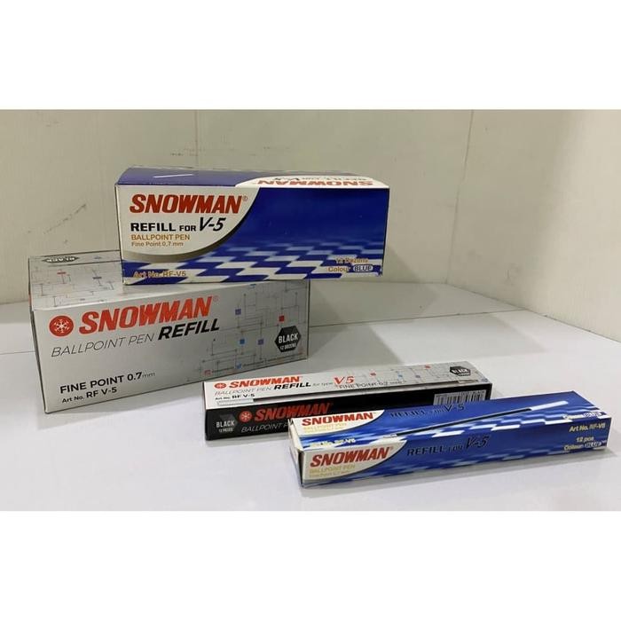 

New Refill/ Isi pen Snowman V5 (Per lusin)
