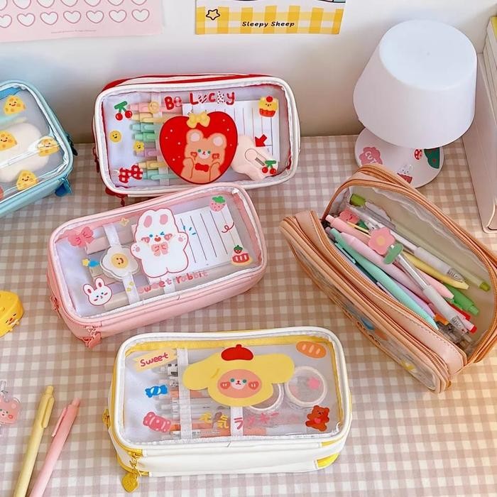 

New kotak pensil anak perempuan lucu Kawaii Tempat pena Kawaii