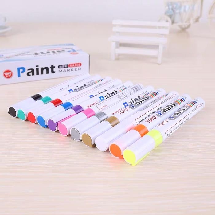 

New Spidol Warna Spidol Ban TOYO Paint Marker Toyo Original Spidol Nat Keramik Ori