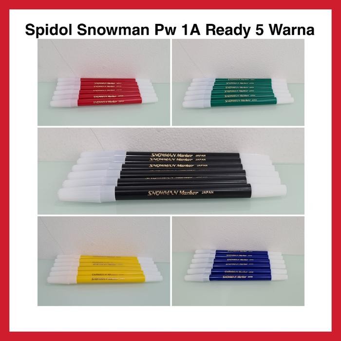 

New (6PCS) SPIDOL SNOWMAN MARKER KECIL PW 1A