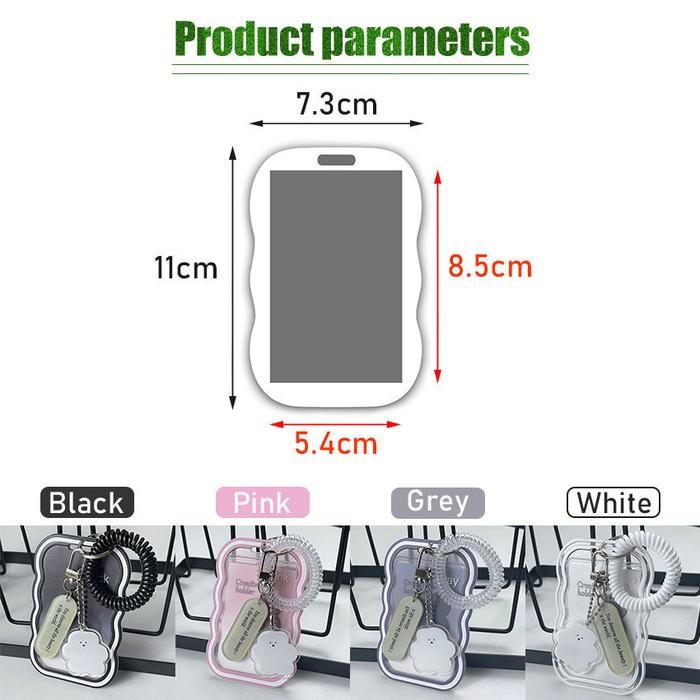 

New Kartu ID Card Case Holder Silikon transparan Tempat Kartu ID Card