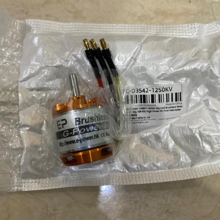 E-power Brushless Motor D3542 1250kv thrust 1350g 580w propeller 10x6 11x5 lipo 2s - 4s cocok Untuk