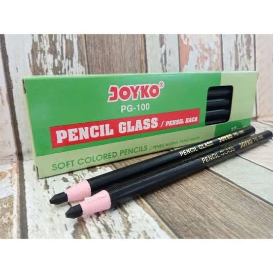 

New Pensil Kaca HITAM Pencil Glass PG 100 Dermatograph