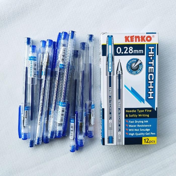 

New Pulpen Hitech Kenko 0.28mm Warna Hitam 1 Pak (Isi 12 Pcs) - Tinta Stationery