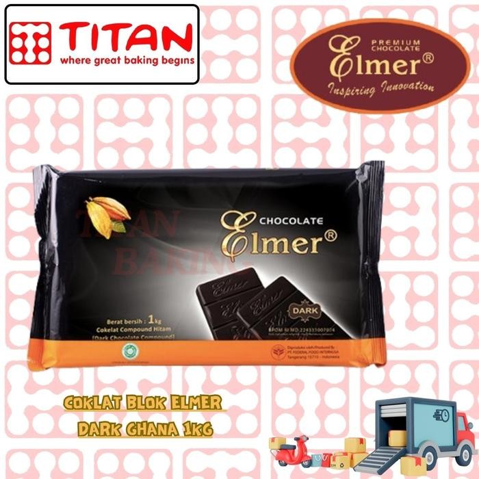 

Neww COKLAT BLOK ELMER DARK GHANA UKURAN KEMASAN 1 KG Chocolate Terlaris
