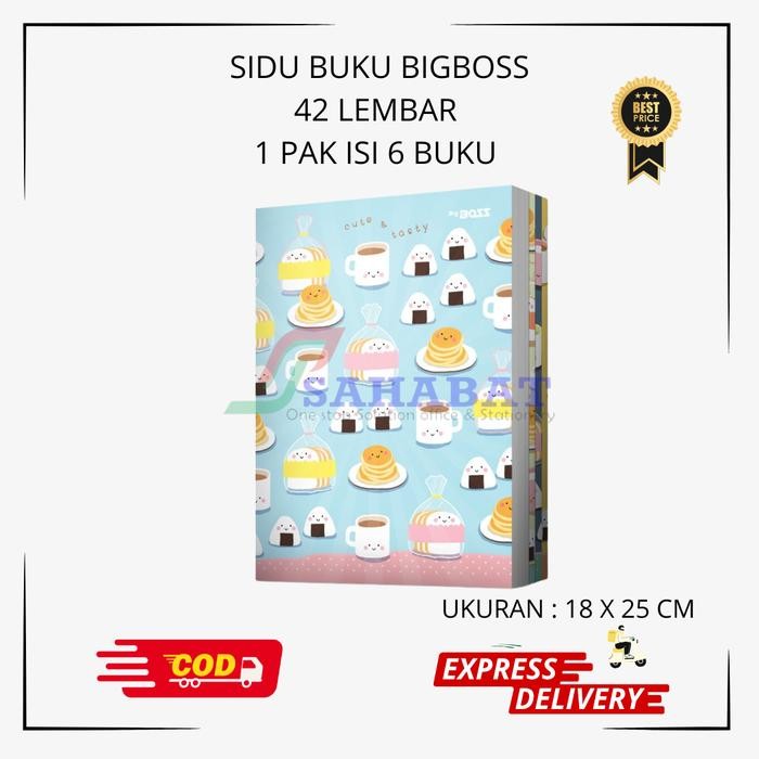 

New BUKU TULIS BIGBOS SIDU BIGBOS 42 LEMBAR BUKU SEKOLAH MURAH - 1 PAK ISI 6 BUKU