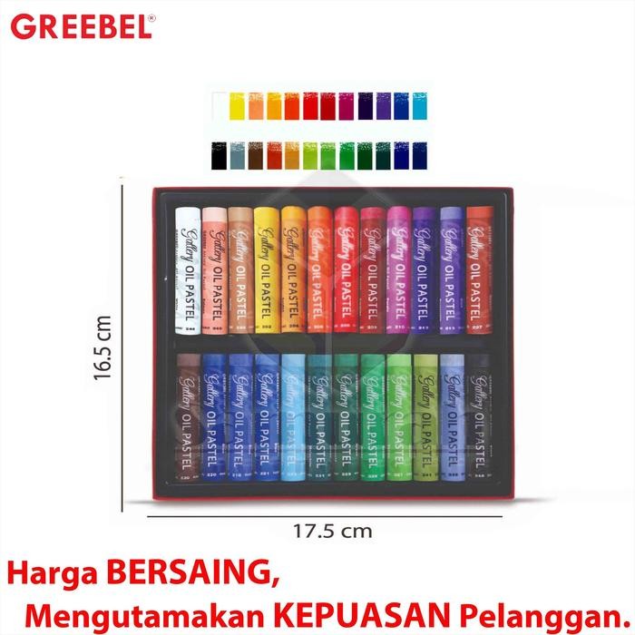 

Crayon Greebel Artist 24 Warna / Krayon Gambar Profesional Mewarnai / Oil Pastel Art Premium 24
