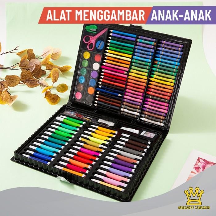 

Bright Crown Crayon Set Isi 150 Pcs Pensil Warna Crayon Set