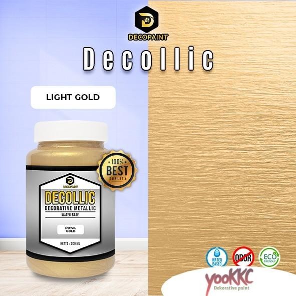 

Cat Dekoratif Decolic Cat Lis Plafon - Warna Light Gold 350 Gram