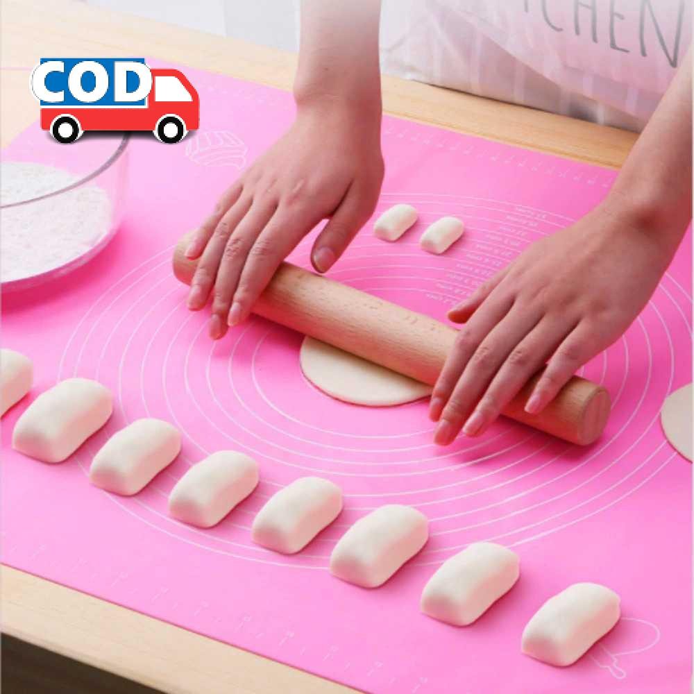 Alas Adonan Kue Silikon Non Stick Besar untuk Menggiling Tepung dan Membuat Kue Rapi dan Bersih