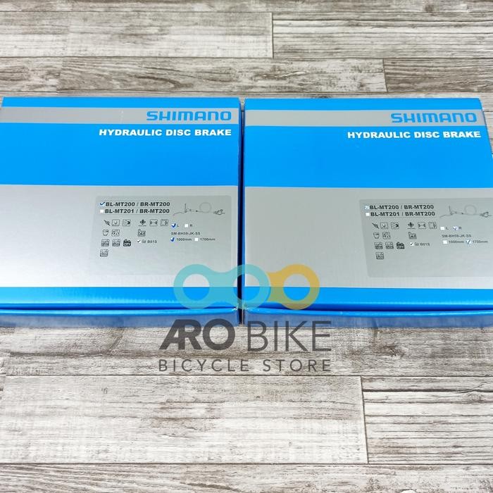ke set rem hidrolik mt200 rem sepeda hydraulic disc kaliper
