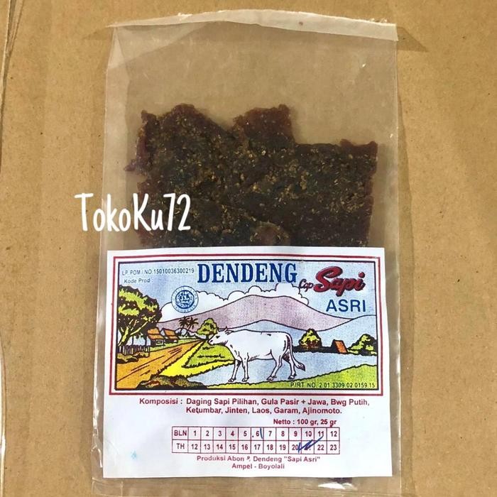 

Baru Dendeng Sapi Cap Asri 100gr - Camilan Daging Asli