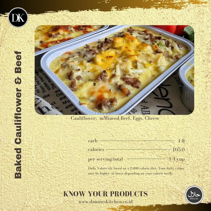 

Baru Baked Cauliflower & Grounded Beef Lowcarb