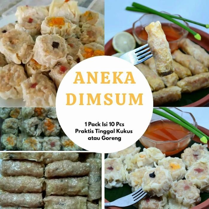 

Baru Dimsum Ayam Lumpia / Rambutan / Nori / Mozzarella Halal Enak